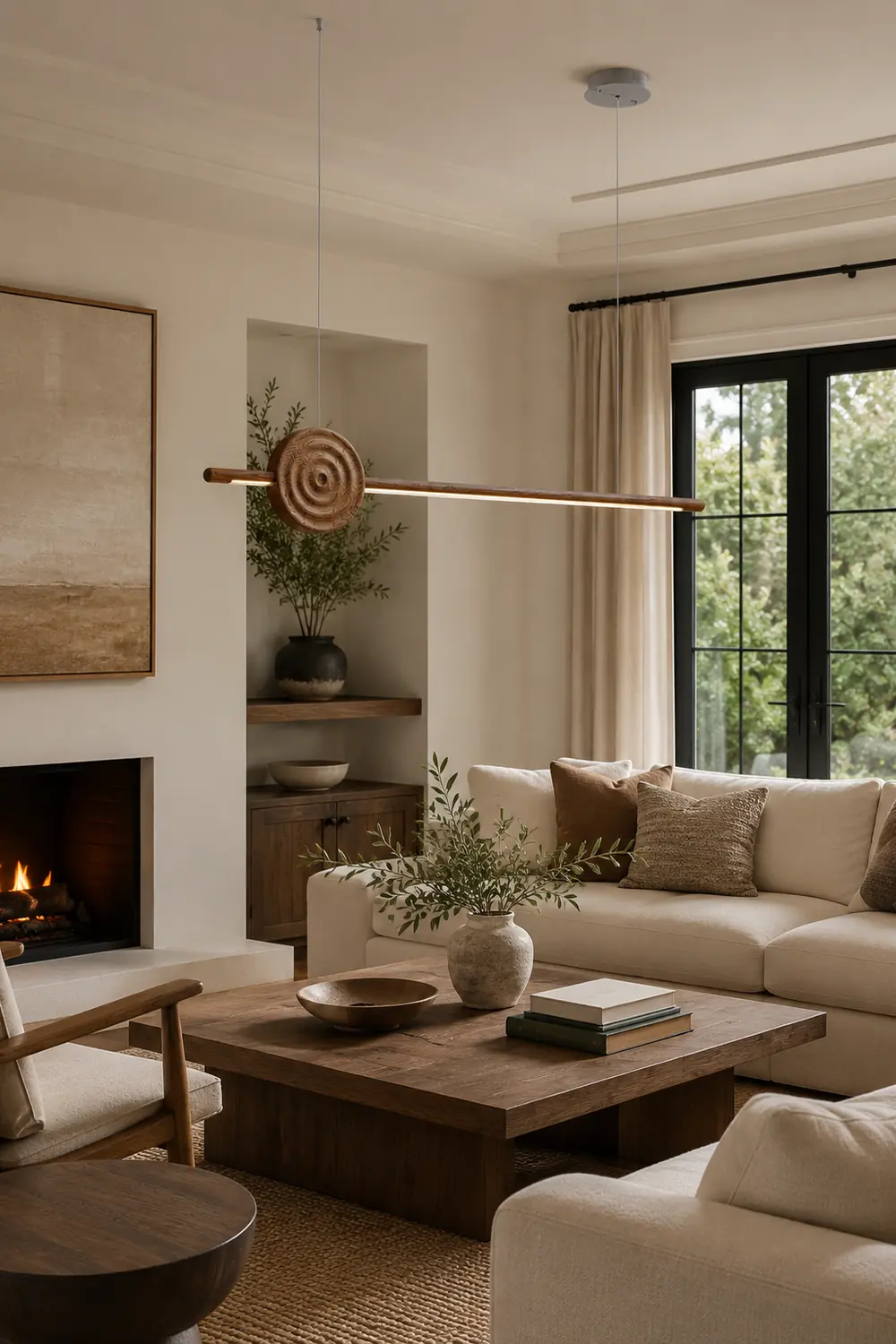 Erhu Wood Chandelier - Lumpaz