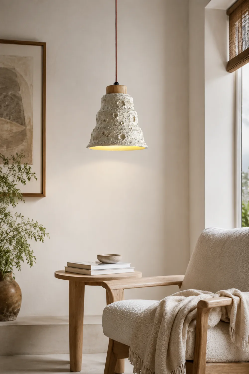 Stone Bell Pendant Light - Lumpaz