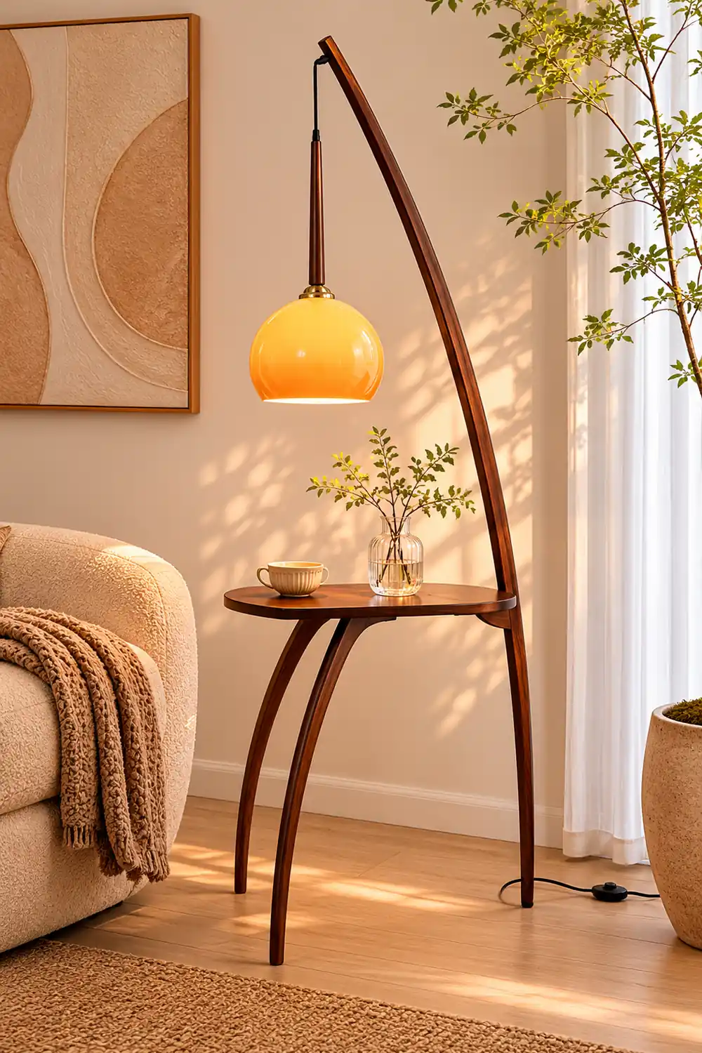 Arc Sphere Floor Lamp - Lumpaz