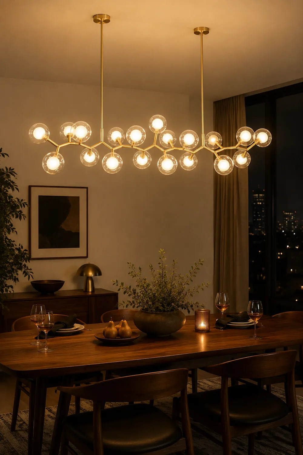 Molecular Glass Balls Chandelier - Lumpaz