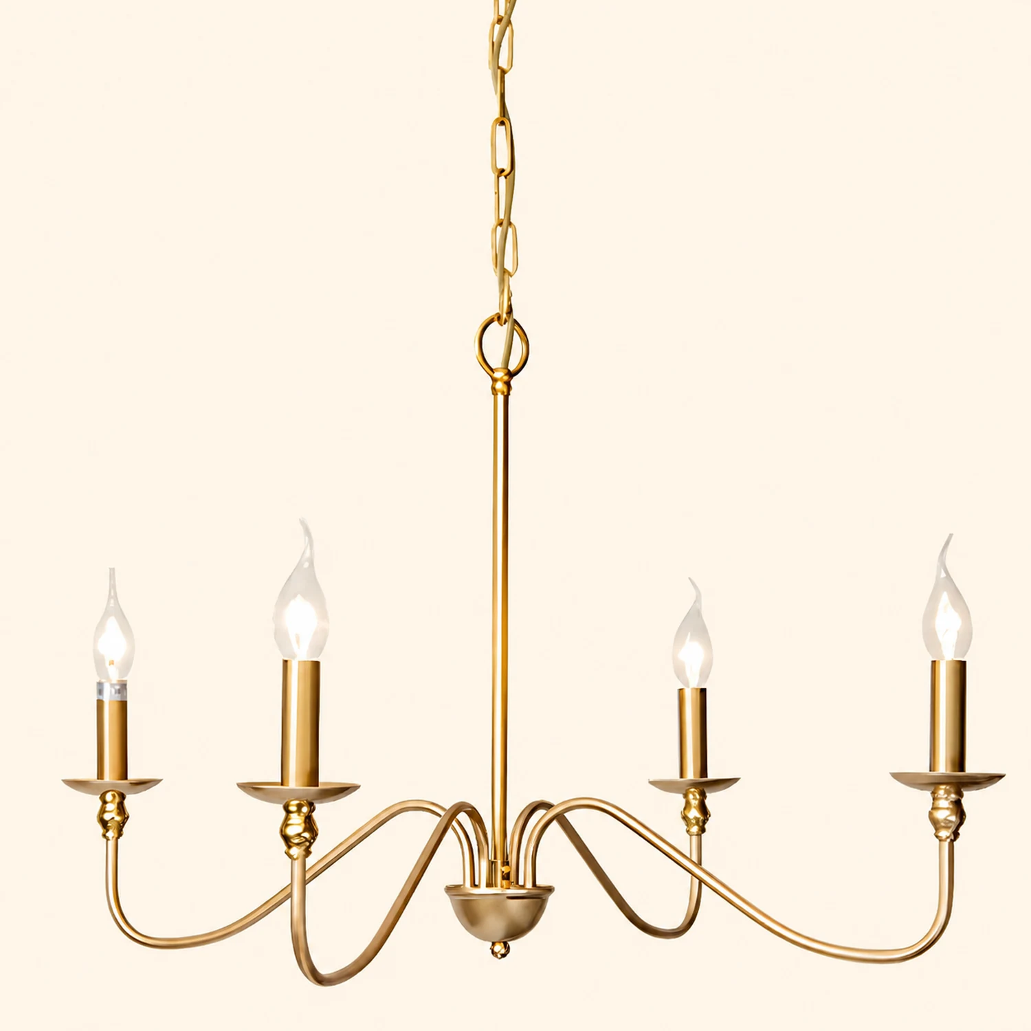 Timeless Gold Candle Chandelier - Lumpaz
