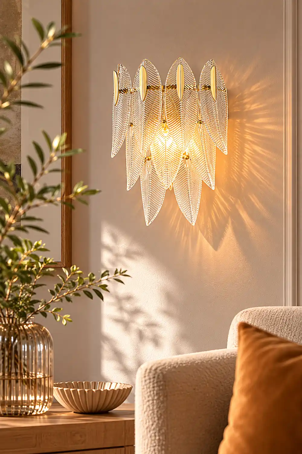 Giulia Brass Wall Lamp - Lumpaz