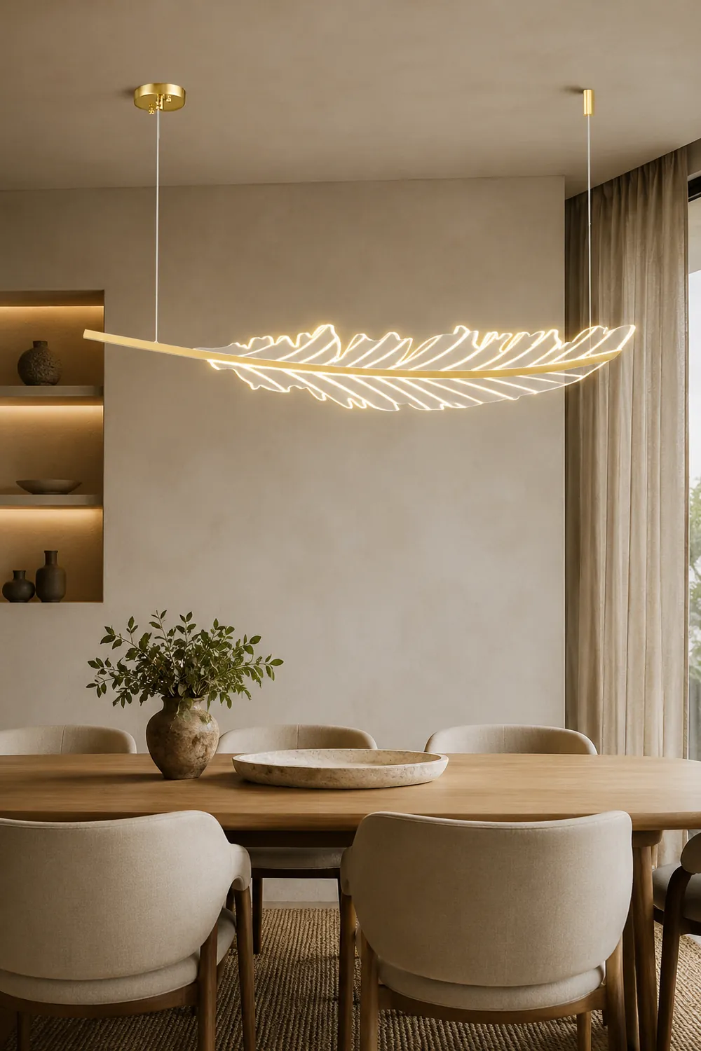 Modern Leaf Shaped Chandelier - Lumpaz