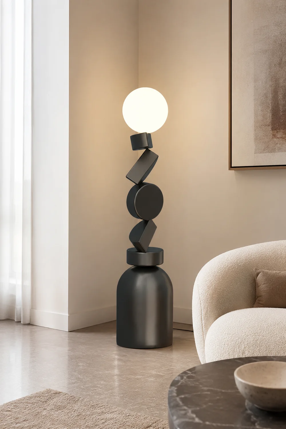 Monolith Cube Floor Lamp - Lumpaz