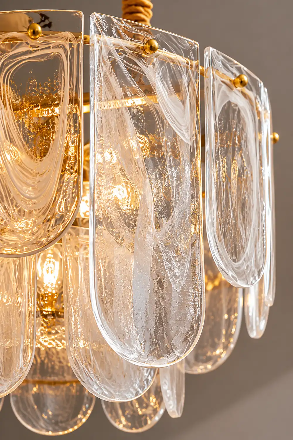 Nason Brass Chandelier - Lumpaz