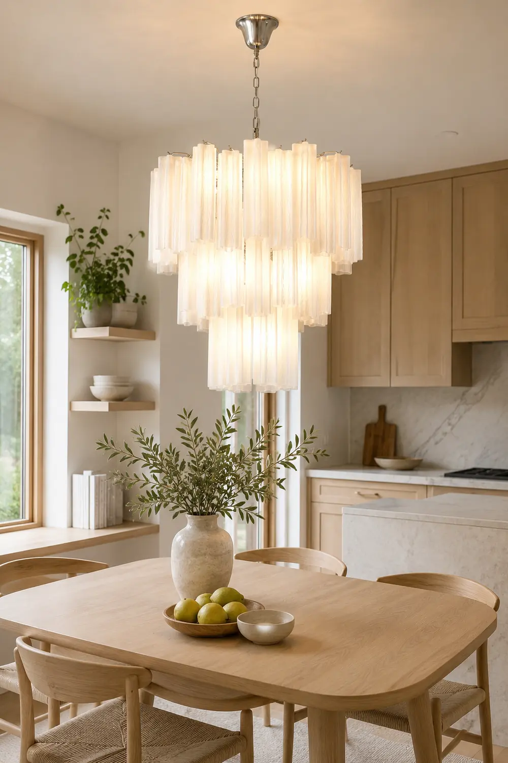Starlight Frosted Mist Chandelier - Lumpaz