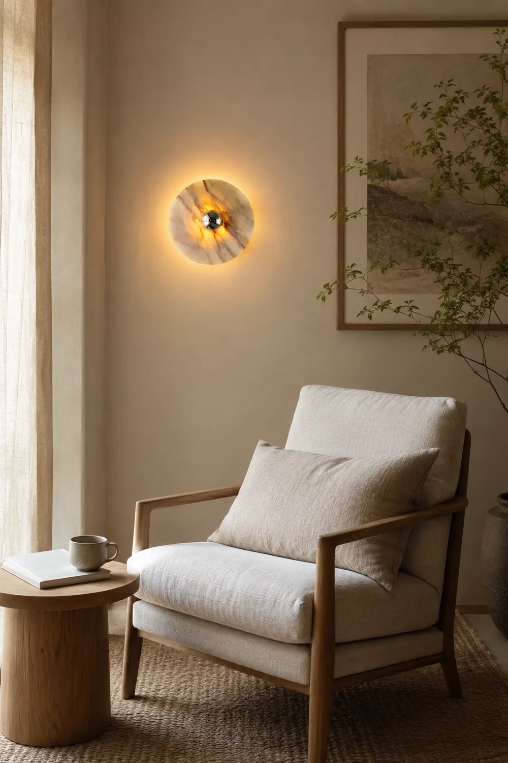 Messier Marble Rechargeable Wall Lamp - Lumpaz