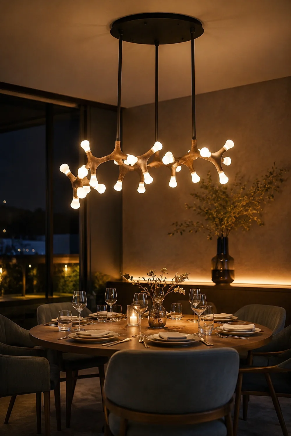 Flower Bone Chandelier - Lumpaz