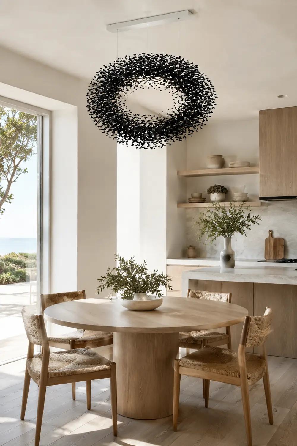 Charcoal Shape O Chandelier - Lumpaz