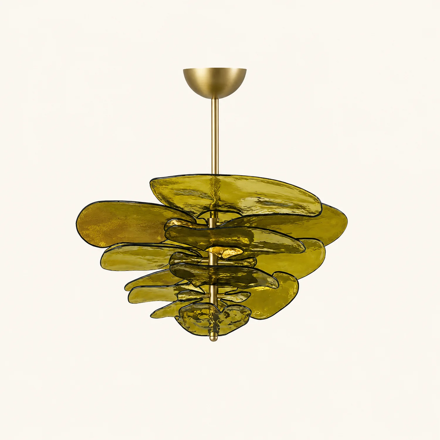 Golden Petals Murano Chandelier - Lumpaz