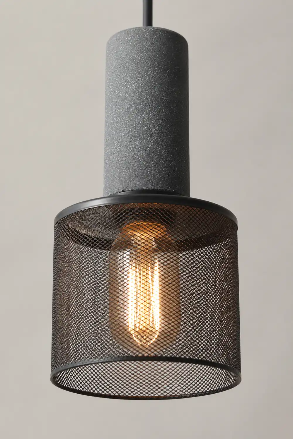 Cement Mesh Pendant Light - Lumpaz