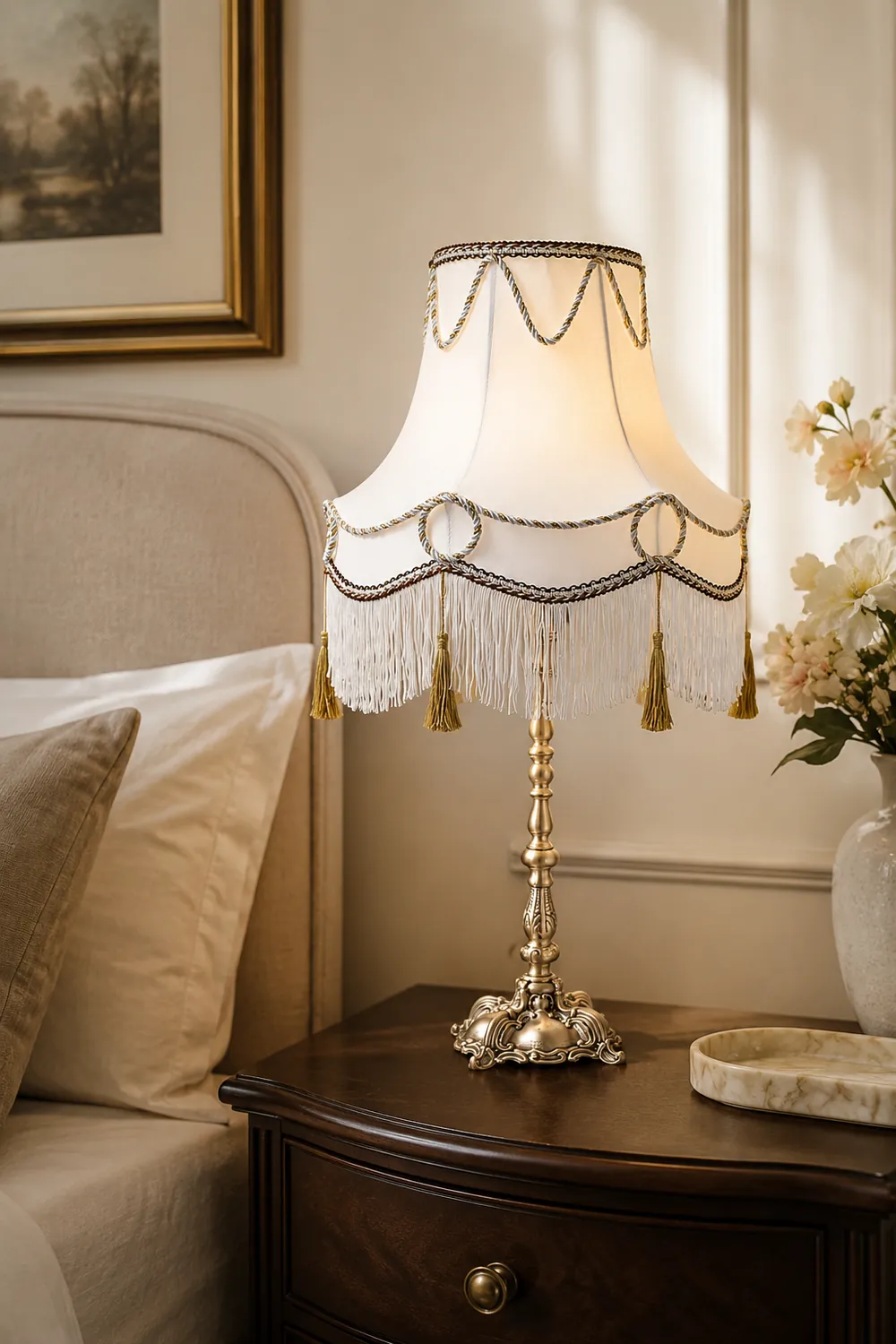 Victorian Brass Table Lamp - Lumpaz