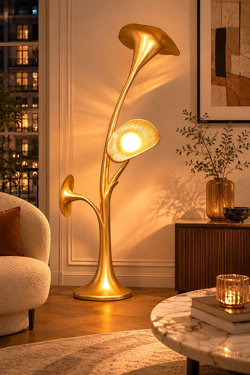 Petunia Sculpture Floor Lamp - Lumpaz