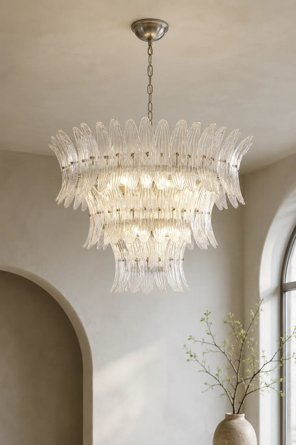 Murano Palmette Chandelier - Lumpaz