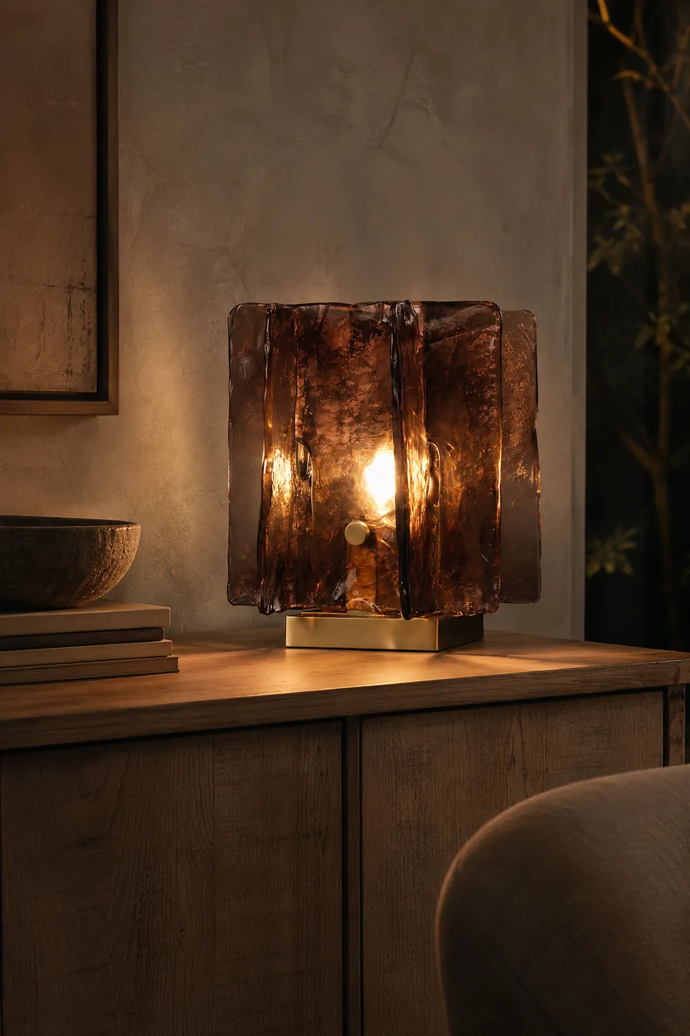 Amber Building Block Table Lamp - Lumpaz