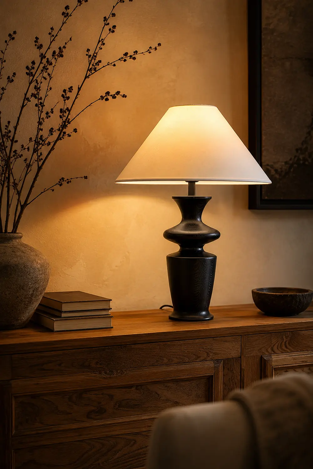 Grace Wood Table Lamp - Lumpaz