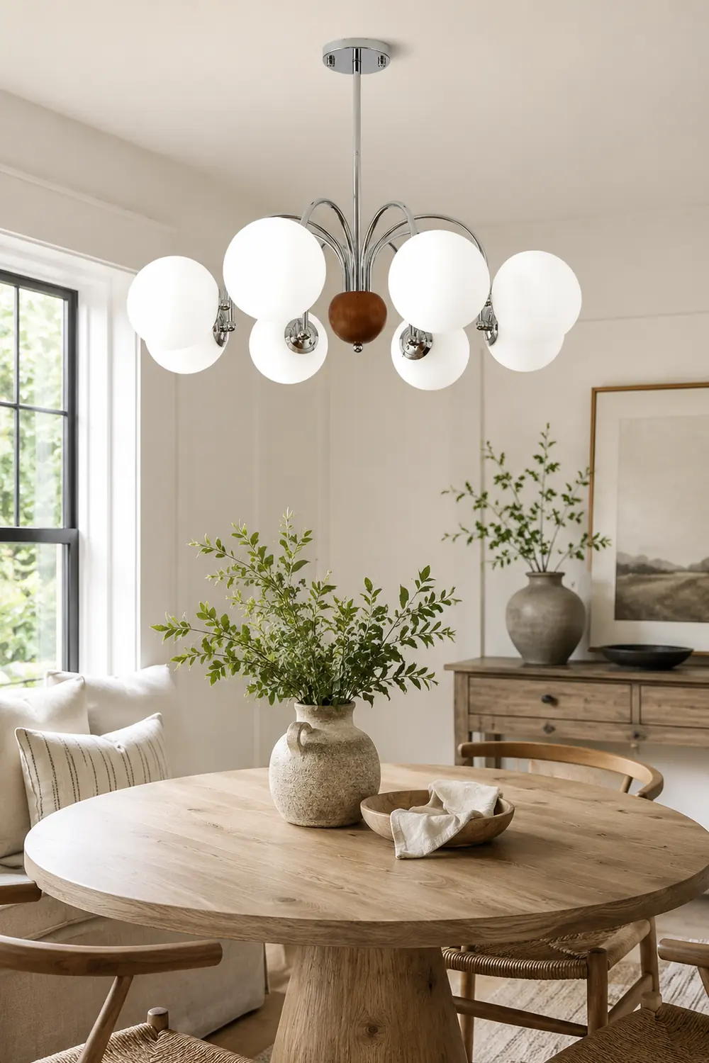 Polpgne Chrome Chandelier - Lumpaz