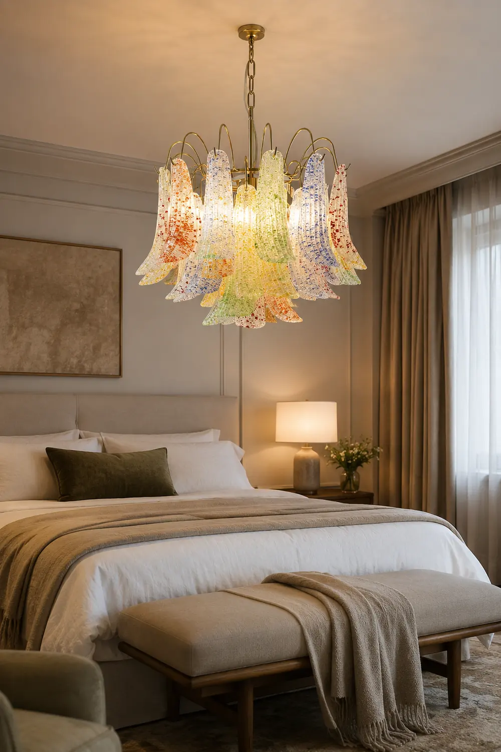 Venini Colorful Murano Glass Chandelier - Lumpaz