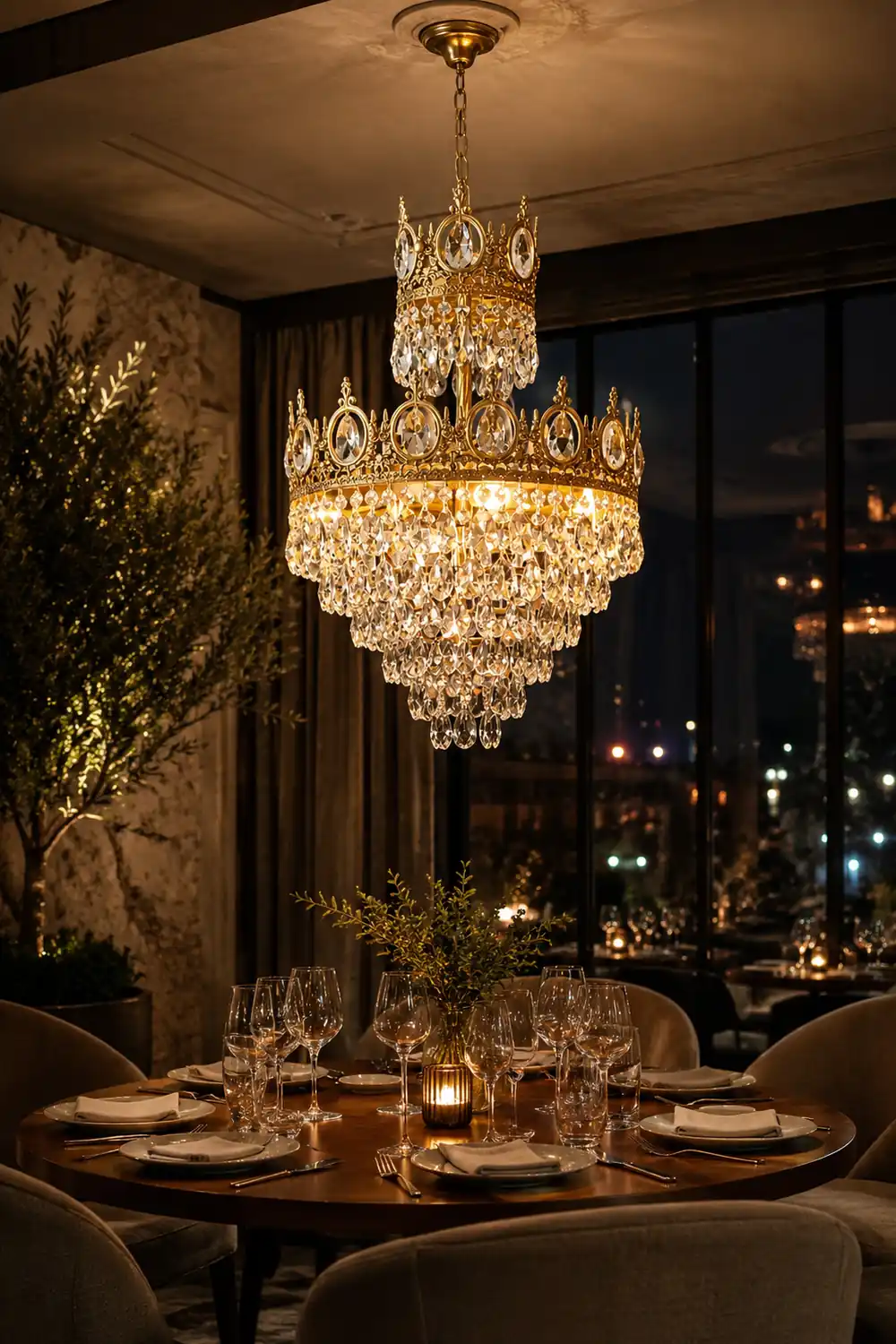 Linfort Brass Chandelier - Lumpaz