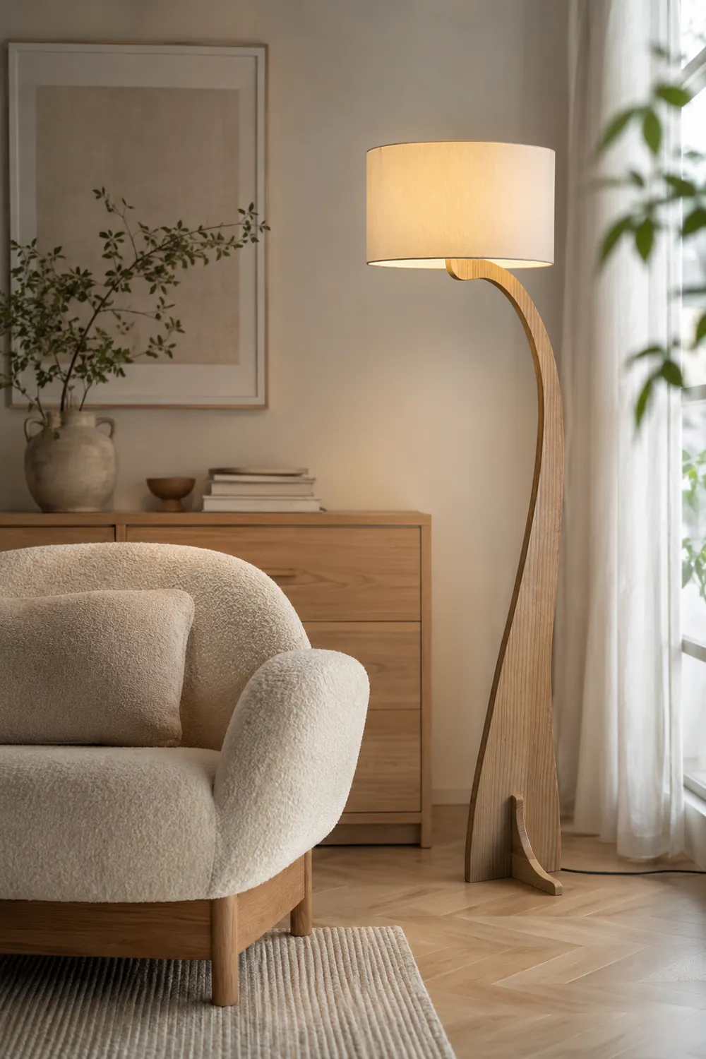 Bow Curve Floor Lamp - Lumpaz