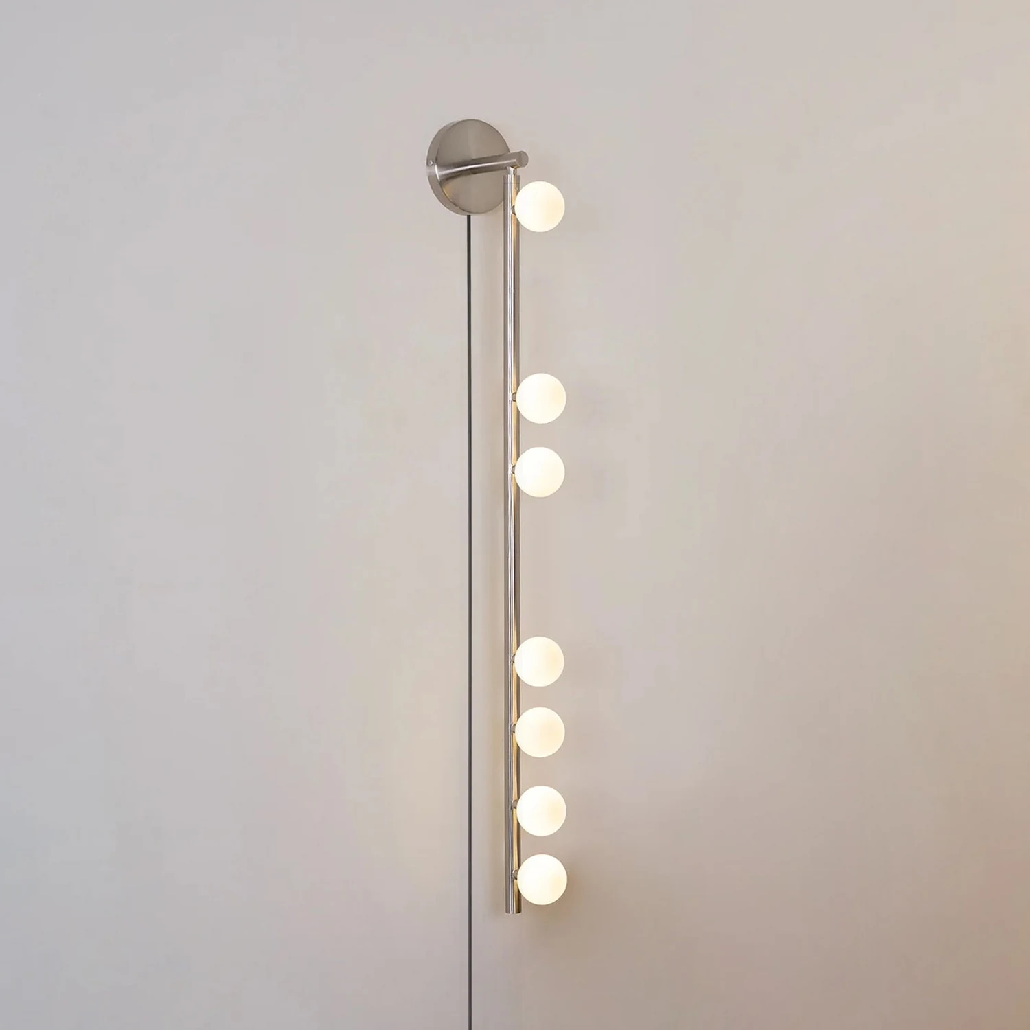 Brass Glass Tube Plug-in Wall Lamp - Lumpaz