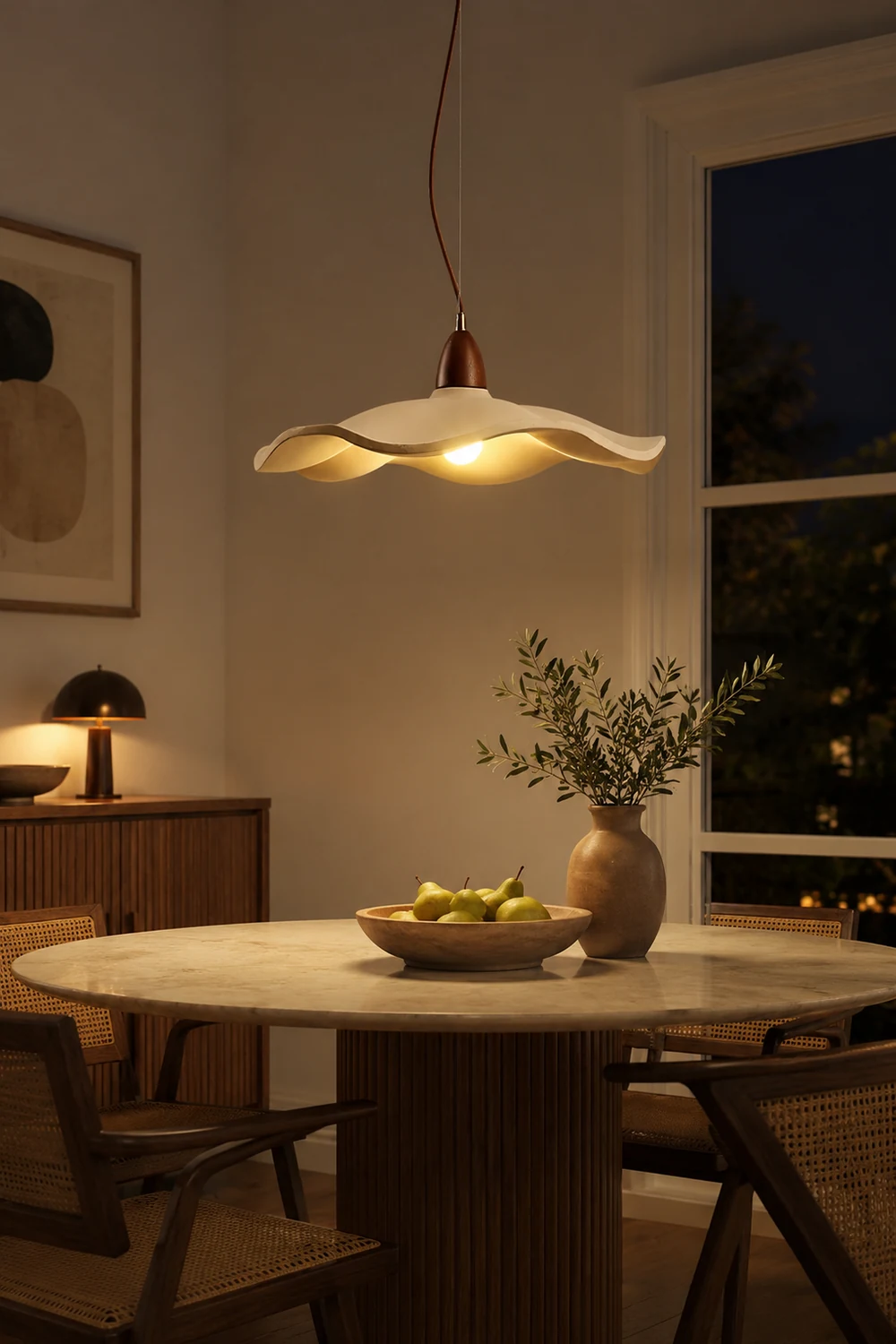 Cement Wave Pendant Light - Lumpaz