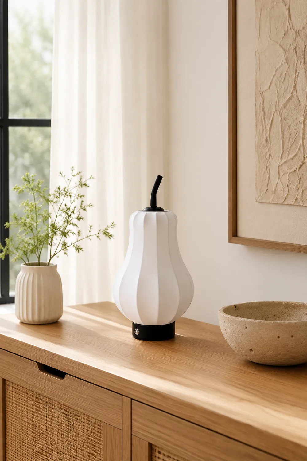 Pear Built-in Battery Table Lamp - Lumpaz