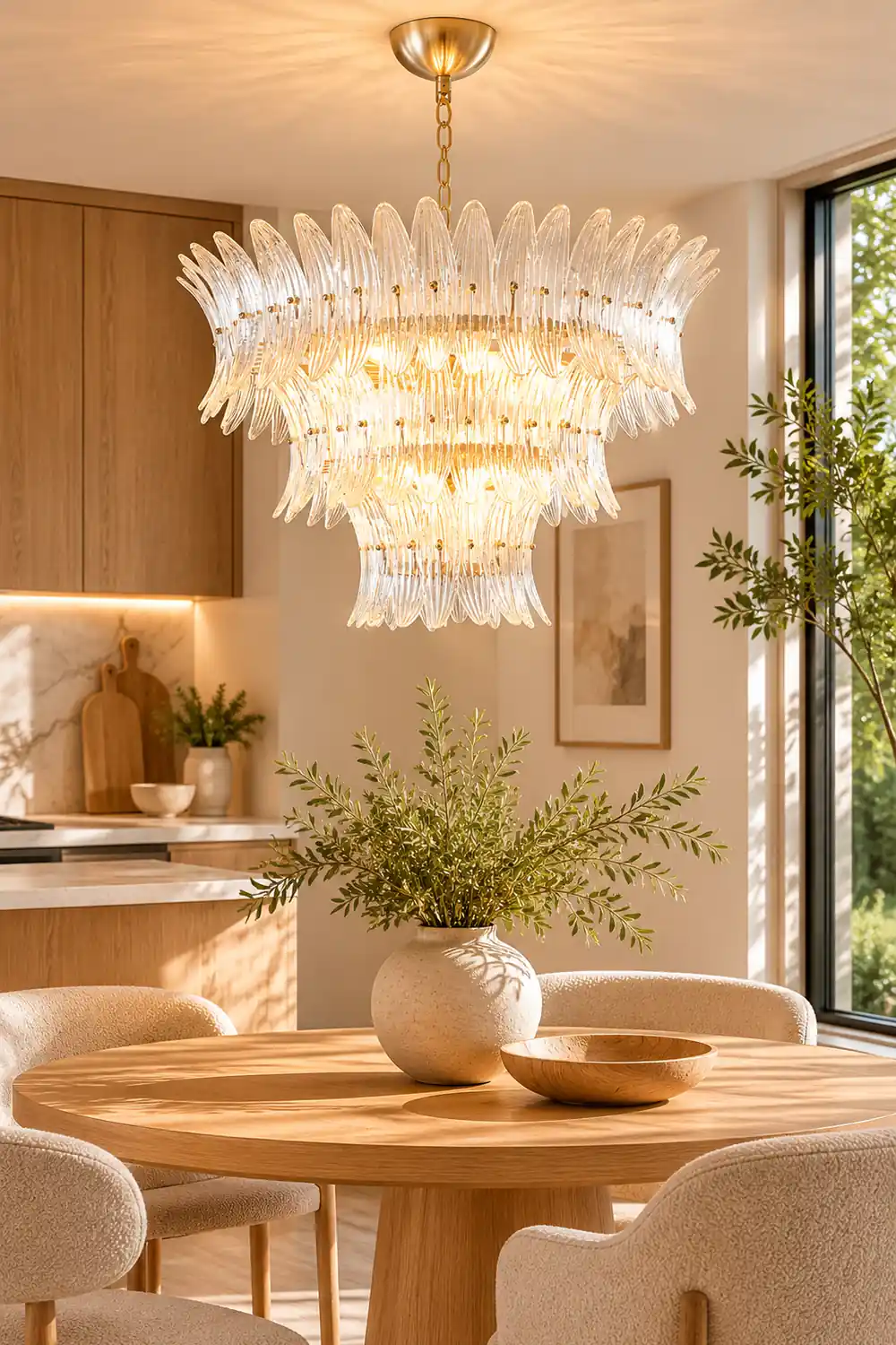 Murano Palmette Chandelier - Lumpaz