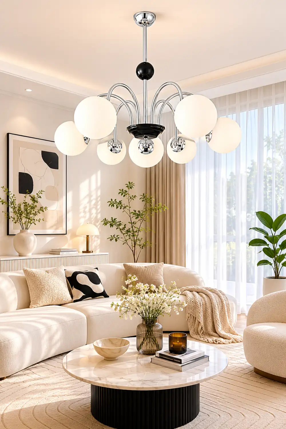 BotimI Globe Chandelier - Lumpaz