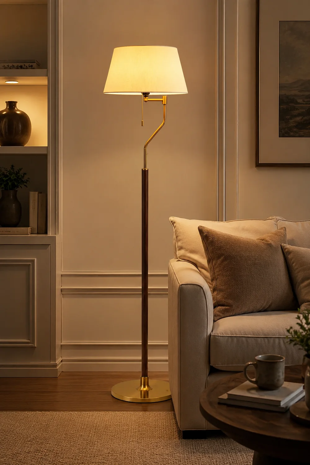 Walnut Whisper Floor Lamp - Lumpaz