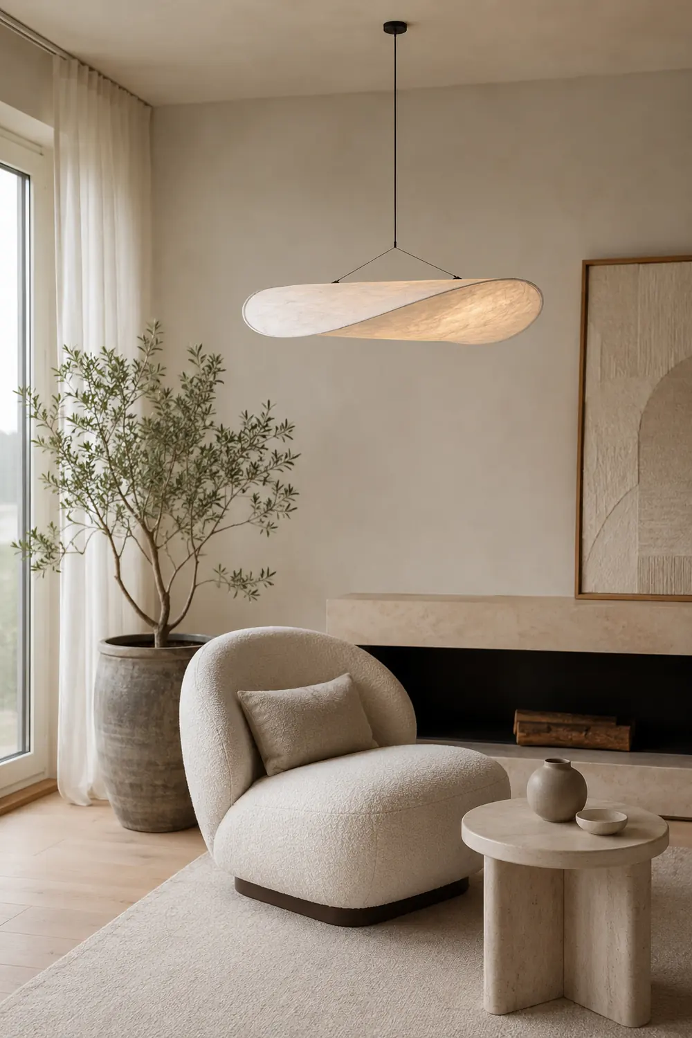Tense Tyvek Pendant Lamp - Lumpaz