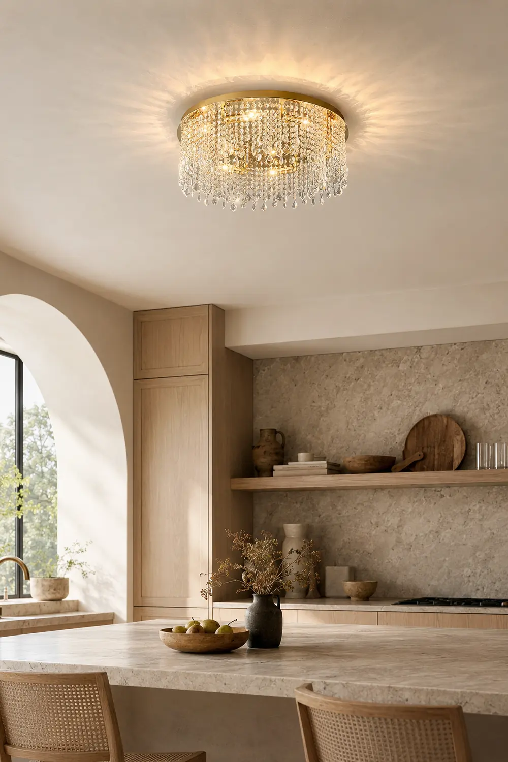 Beirio Crystal Ceiling Lamp - Lumpaz