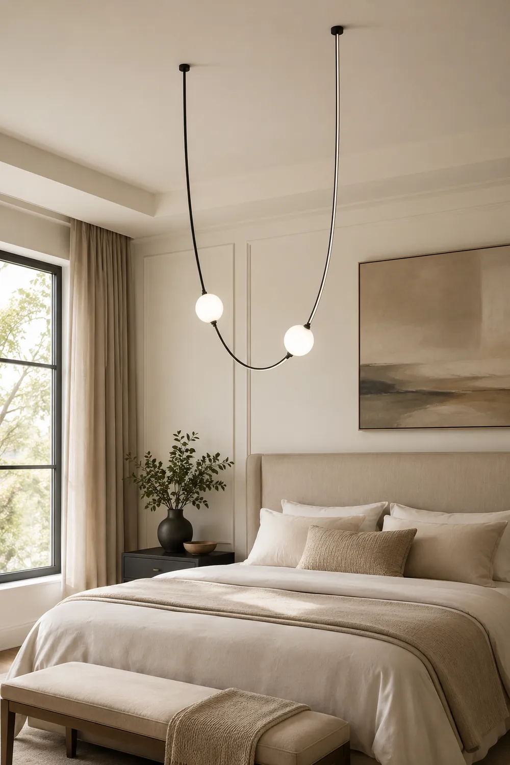 Linea Curva Chandelier - Lumpaz