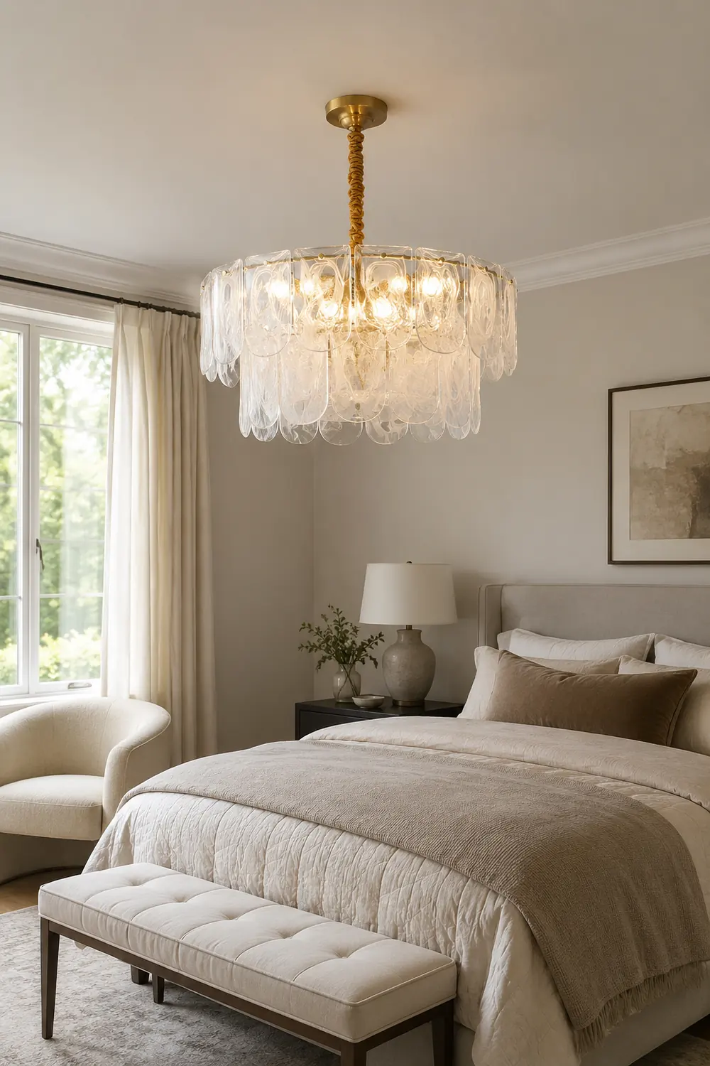 Nason Brass Chandelier - Lumpaz