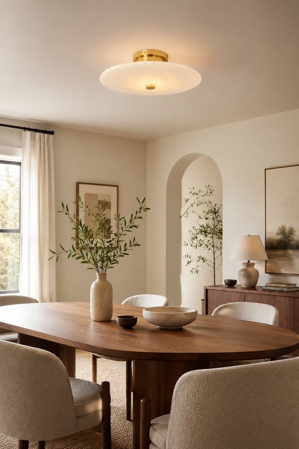 Ankeny Alabaster Ceiling Lamp - Lumpaz