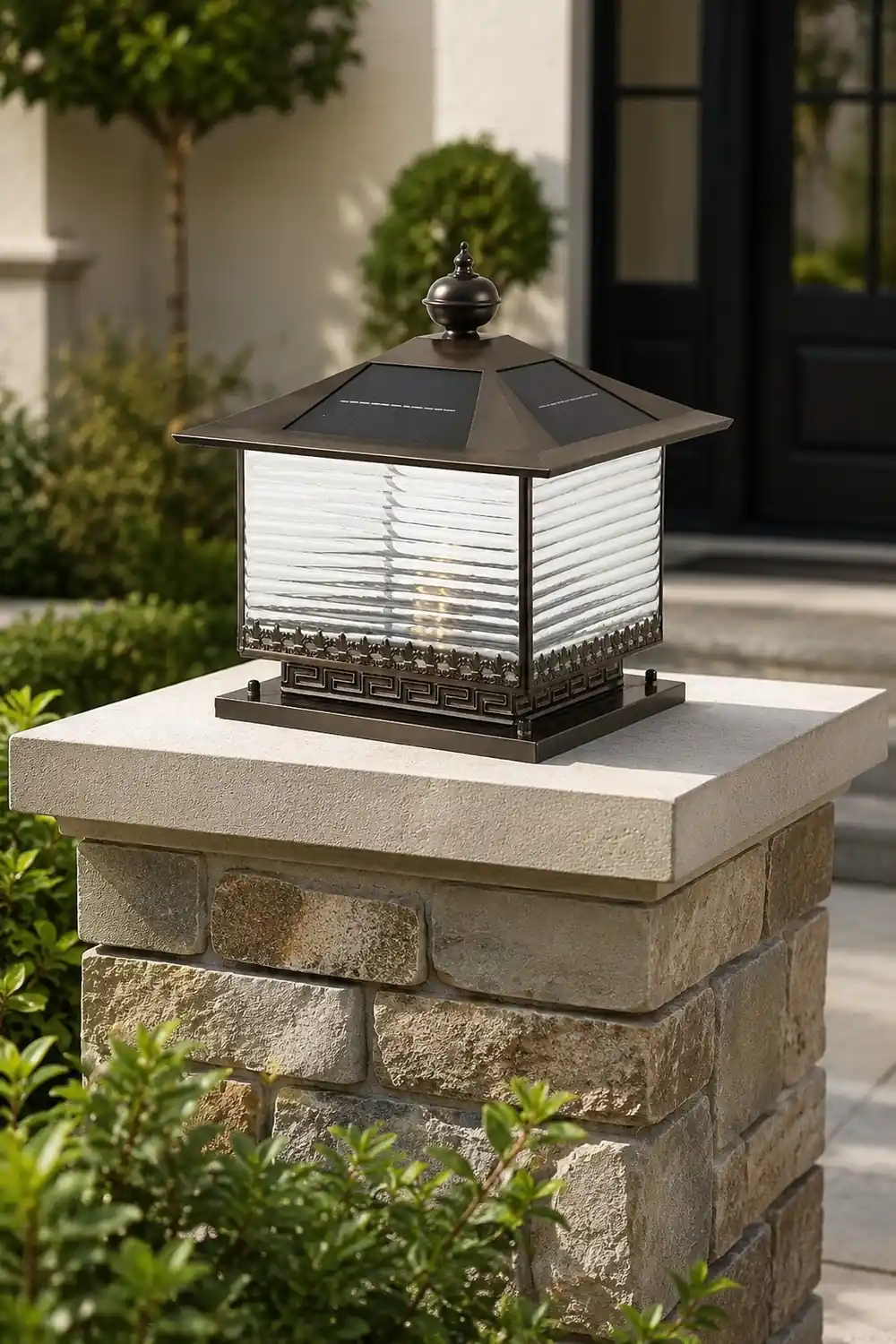 Liora Solar Pagoda Outdoor Light - Lumpaz