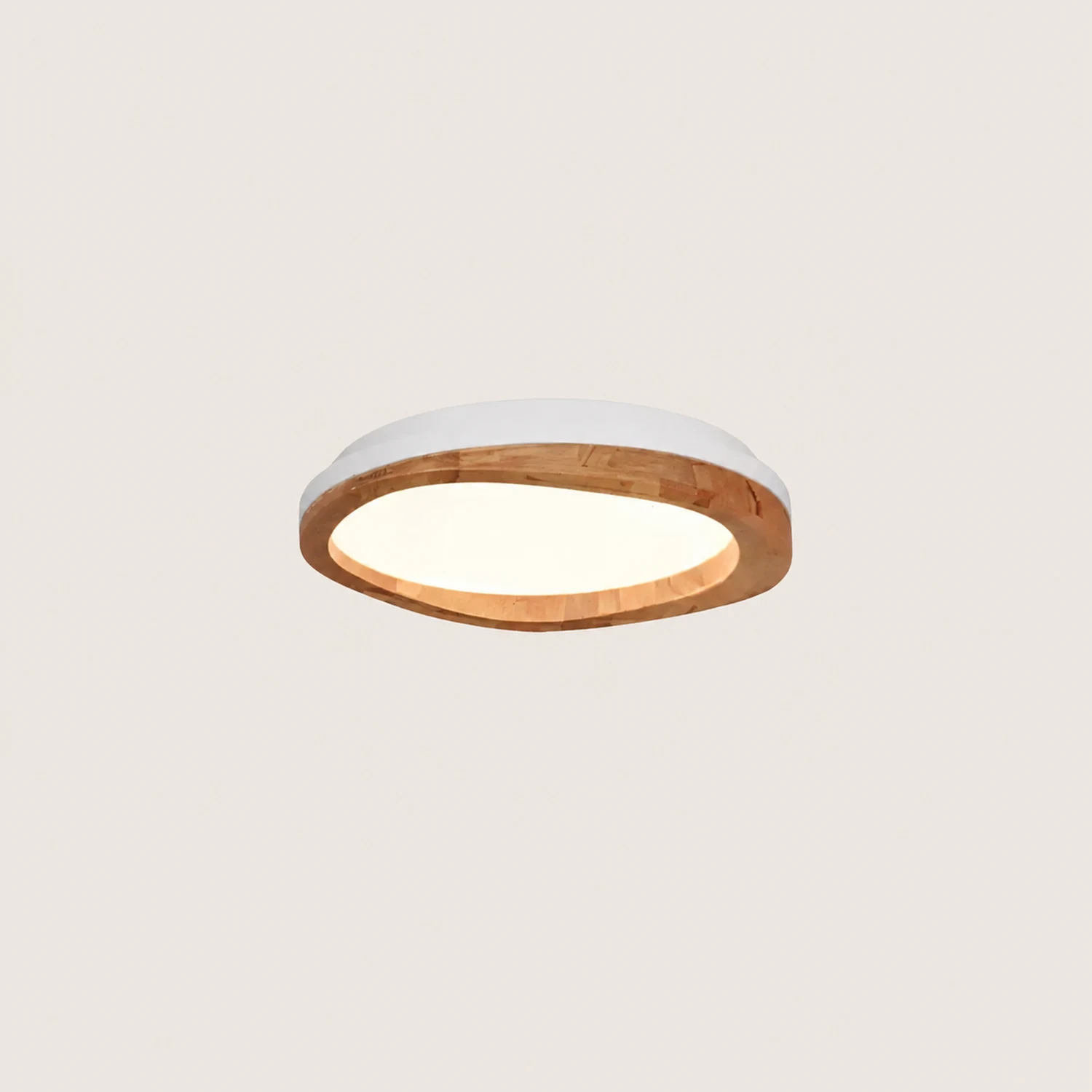 Timber Round Wood Ceiling Lamp - Lumpaz