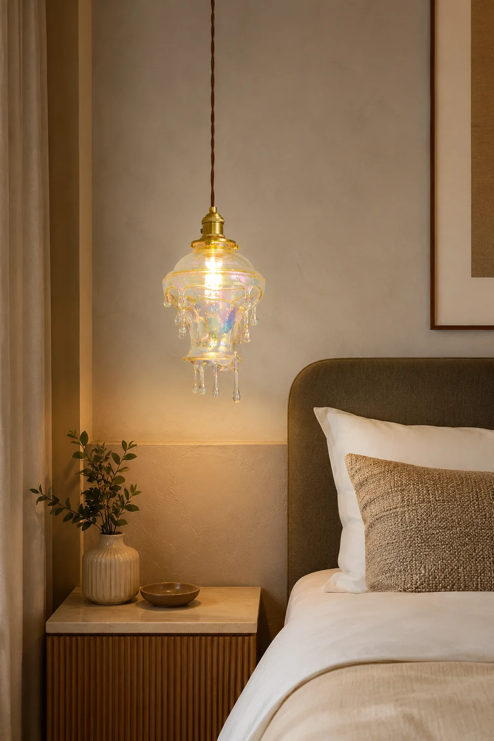 Water Droplets Resin Pendant Lamp - Lumpaz