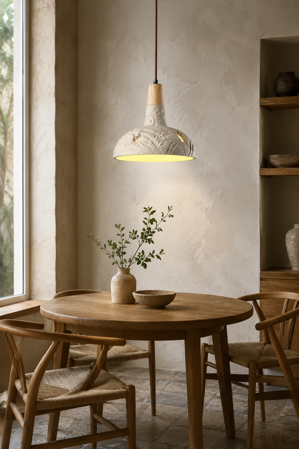 Cement Carve Pendant Lamp - Lumpaz