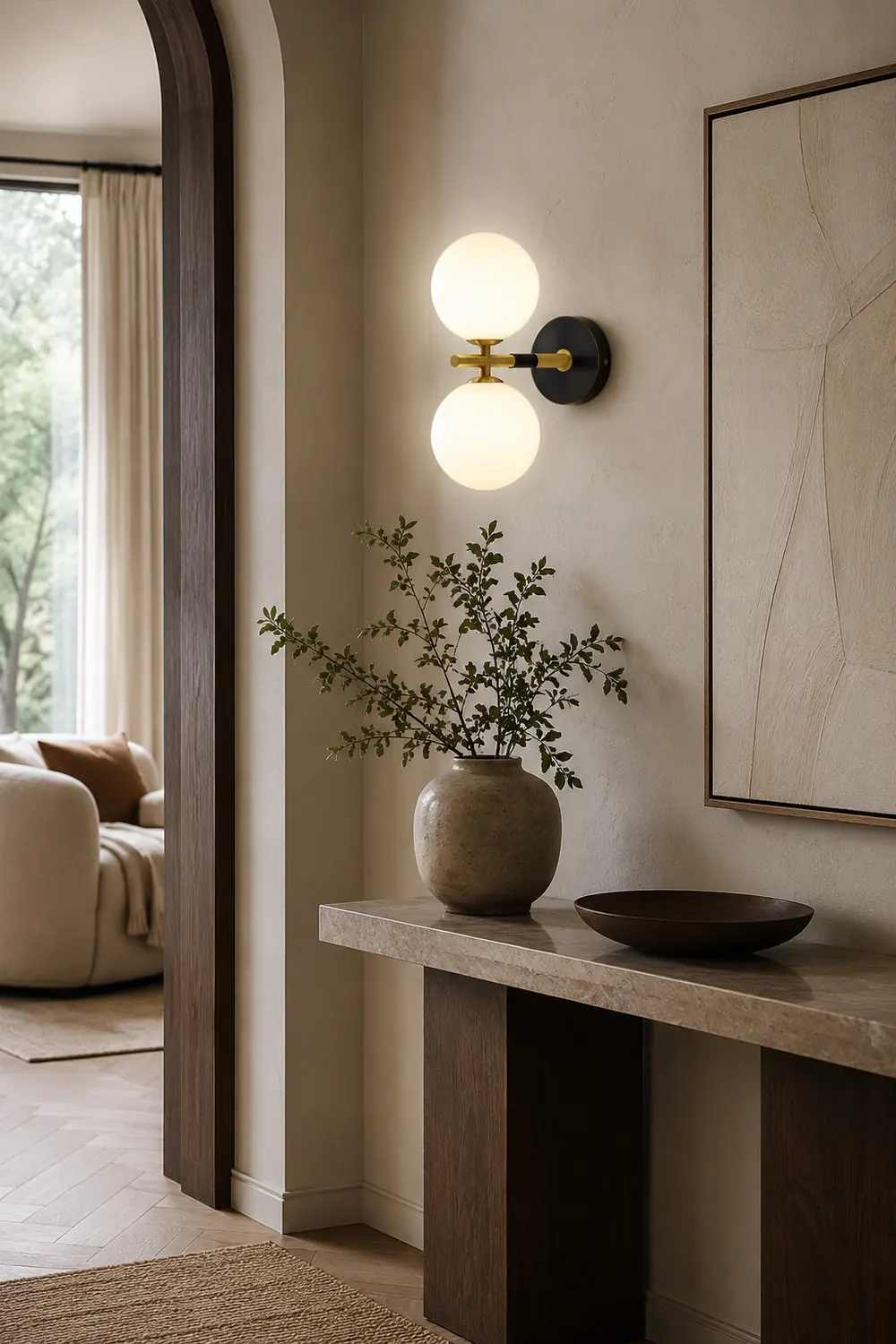 Brass Global Wall Lamp - Lumpaz