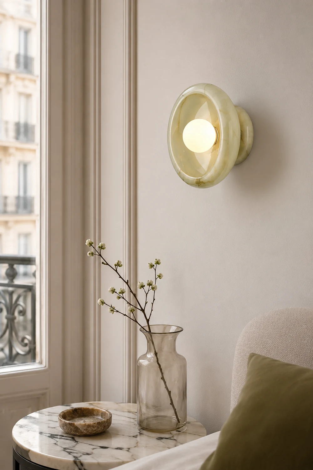 Eclipse Jade Wall Sconce - Lumpaz