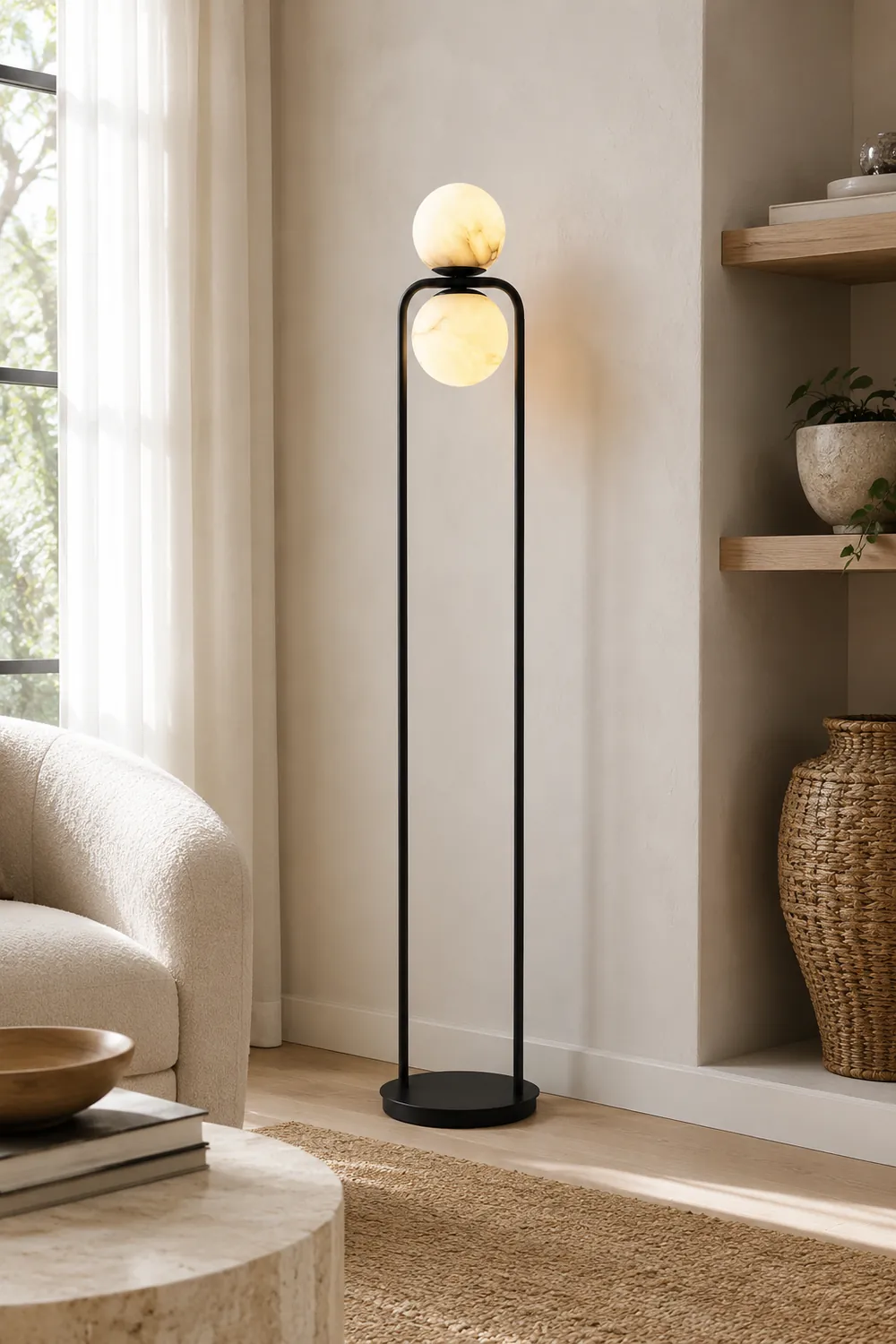 Alabaster Tribeca Floor Lamp - Lumpaz