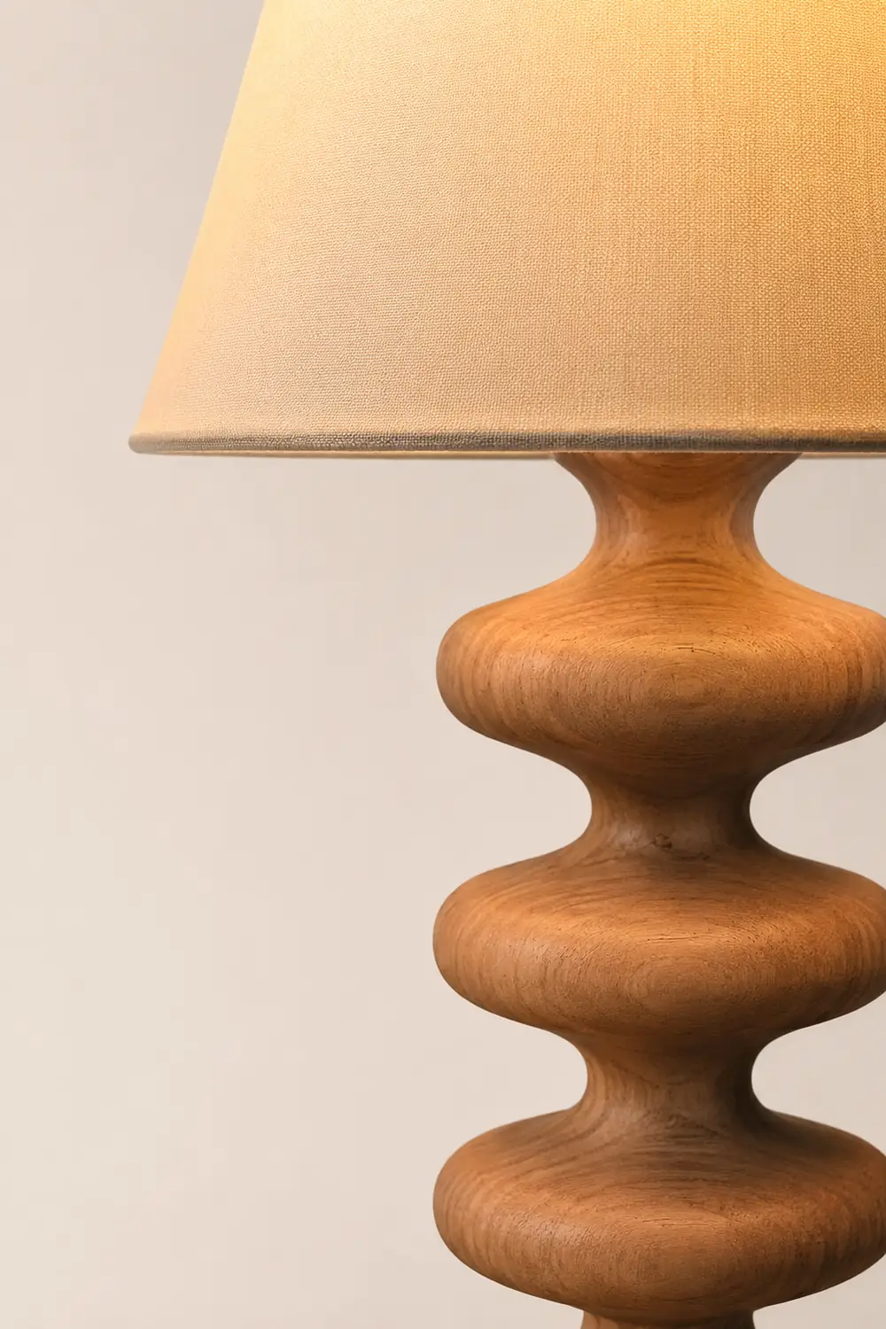 Ripple Wood Table Lamp - Lumpaz