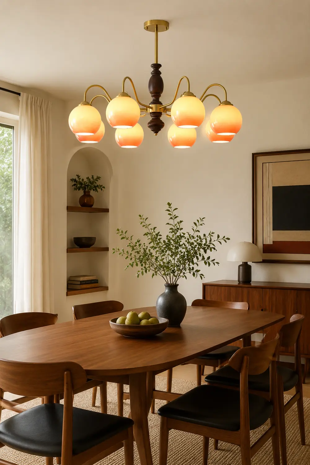 Caramel Orb Chandelier - Lumpaz