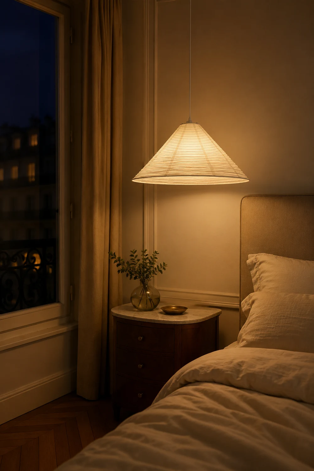 Cone Washi Pendant Light - Lumpaz