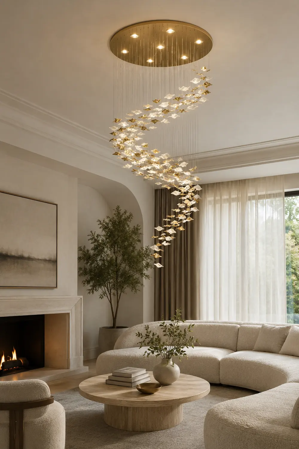 Whispering Kerchiefs Chandelier - Lumpaz