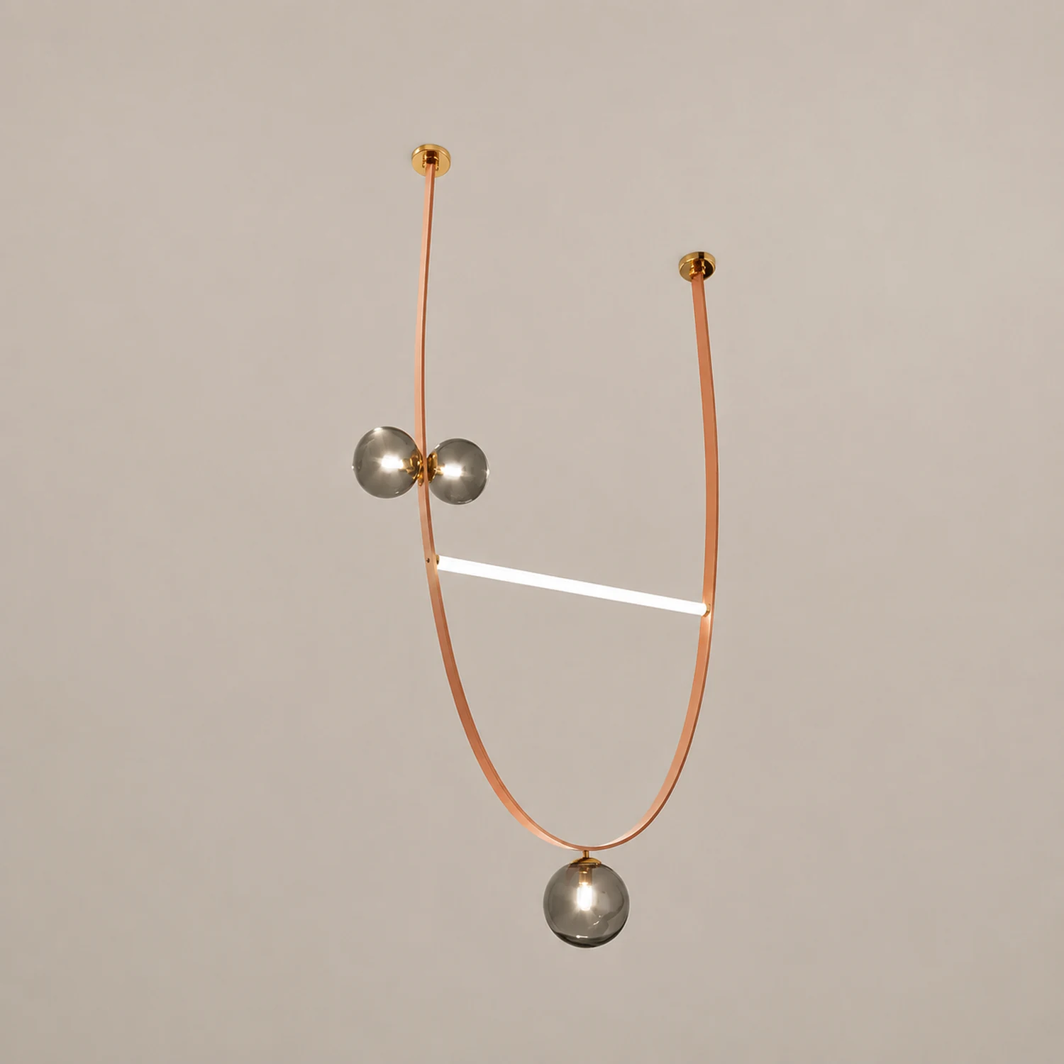 Belt Leather Ball Chandelier - Lumpaz