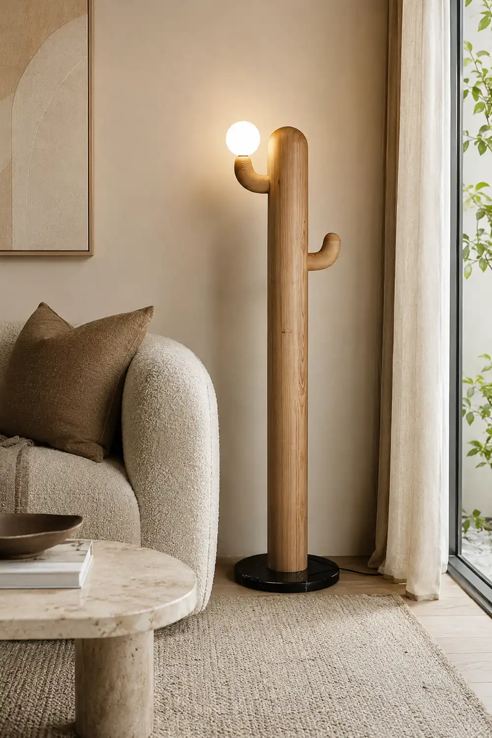 Cactus Wood Floor Lamp - Lumpaz