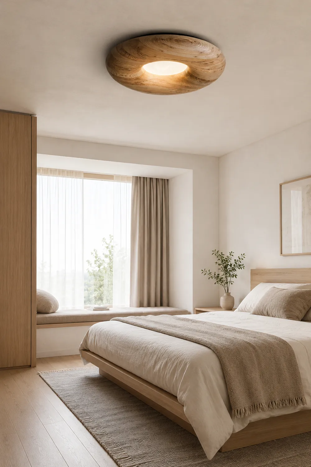 Donut Wood Ceiling Light - Lumpaz