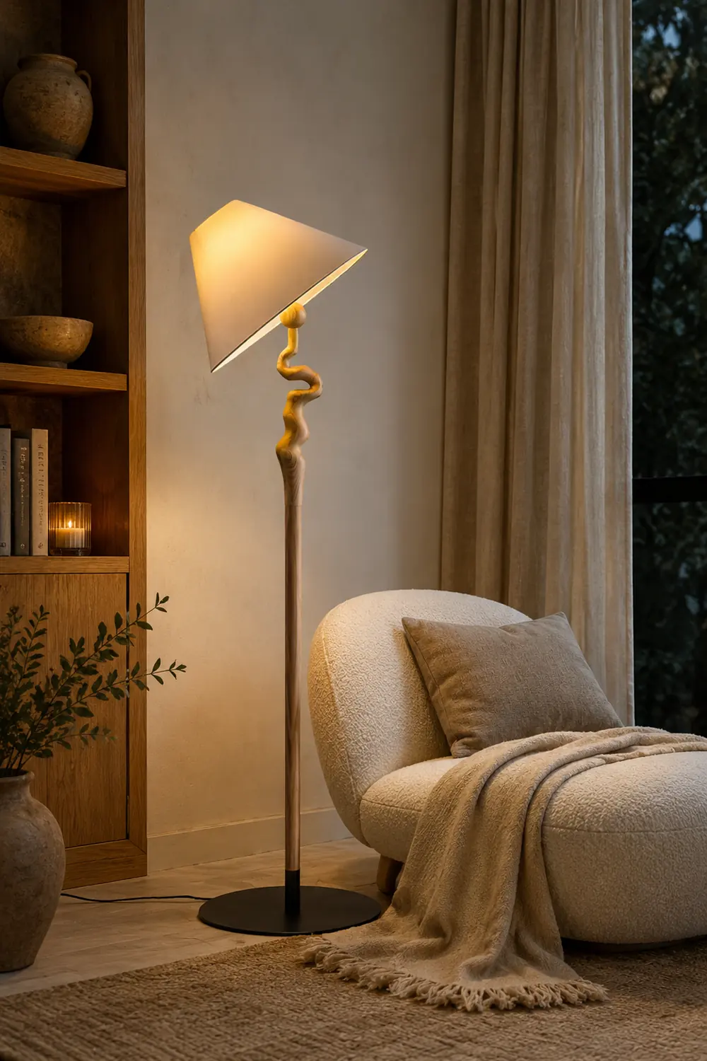 Serpentine Twist Floor Lamp - Lumpaz